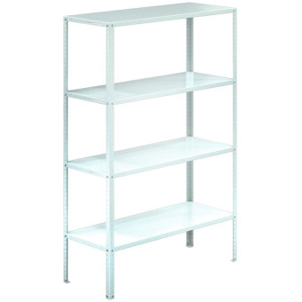 Стеллаж медицинский Сми МСК-811 (белый, 1000х400х2000 мм, 4 полки)