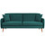Диван трехместный Релакс Ann раскладной зеленый (ткань)