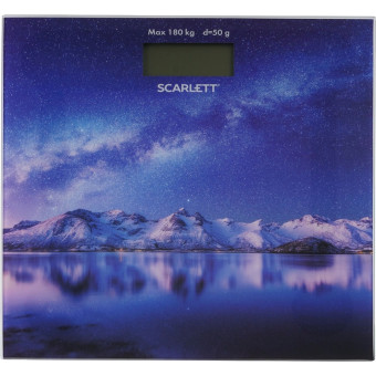 Весы напольные Scarlett SC-BS33E022 синие с рисунком