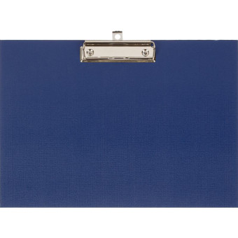 Папка-планшет с зажимом Attache A4 синяя горизонтальная
