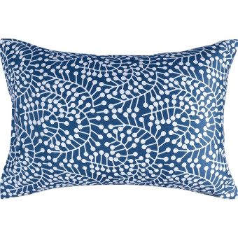 Наволочка Tkano Scandinavian touch Спелая смородина 70х50 см хлопок 150 г/кв.м синяя/белая (2 штуки в упаковке)