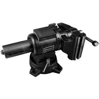 Тиски чугун.поворотные,трубный зажим,наковальня БАЛЬДР125мм,BERGER (BG1340)