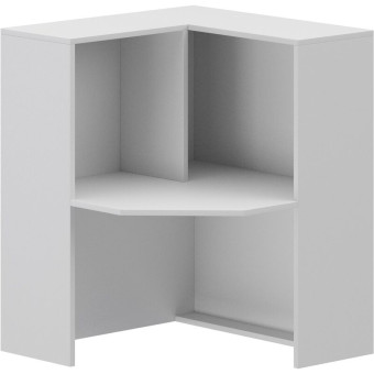 Стойка ресепшн угловая Арго А-555 левая (белый, 900х900х1220 мм)