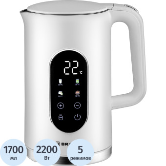 Чайник электрический Brayer BR6107WH белый