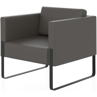 Кресло Тренд серое (искусственная кожа)