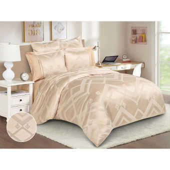 Комплект постельного белья Cleo Satin Jacquard евро сатин-жаккард  50x70/70x70 см (31/207-SG)