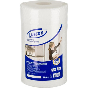 Салфетки хозяйственные в рулоне Luscan вискоза 25.5x20.5 см 45 г/кв.м 140 листов