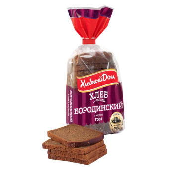 Хлеб Хлебный дом Бородинский ржано-пшеничный нарезка 400 г