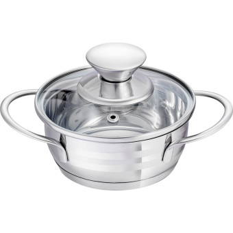 Кастрюля Regent inox Linea Bimbo vitro 0.6 л нержавеющая сталь с крышкой