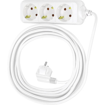 Удлинитель Фотон 16-103Е 3 розетки 10 м с заземлением белый