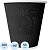 Стакан одноразовый бумажный Сканди Пакк Лабиринт 200/271 мл чёрный (50  штук в упаковке)