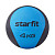 Медбол Starfit GB-702 4 кг синий (высокая плотность)