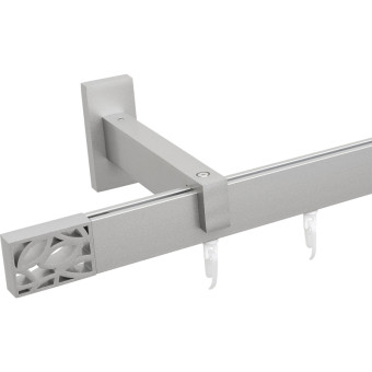 Карниз однорядный Хай Тек Твист сатин (200 см)