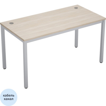 Стол прямой Avance 6М.069 (шамони светлый/алюминий матовый, 1400х600х750  мм)