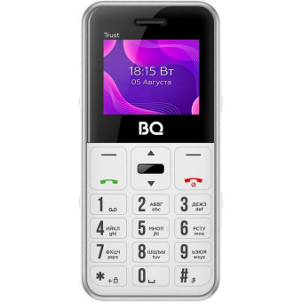 Мобильный телефон BQ 1866 Trust белый (86201409)