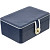 Шкатулка для украшений 24х18х9 см темно-синяя