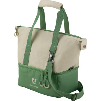 Термосумка Арктика 11.5 л 37x16x30 см зелёная/бежевая