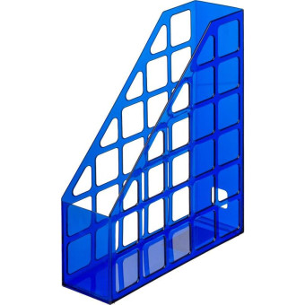 Лоток вертикальный для бумаг 75 мм Attache Line пластиковый синий