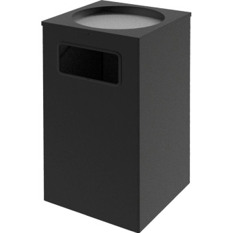 Урна уличная Квадро-13 80 л оцинкованная сталь (67x35.6x35.6 см)