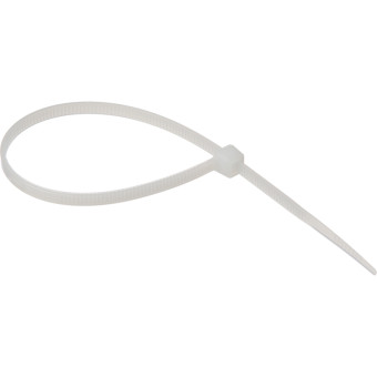 Хомут (стяжка) пластиковый TOPFORT 200х3.6 мм белый 100 штук