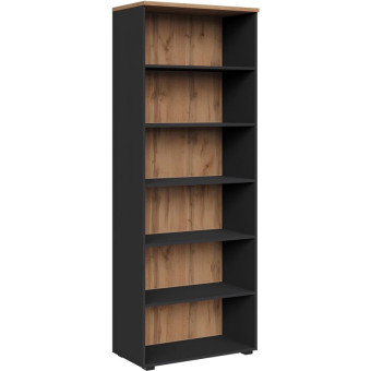 Стеллаж для документов Easy Loft (дуб натуральный/графит, 786х420х2106 мм)