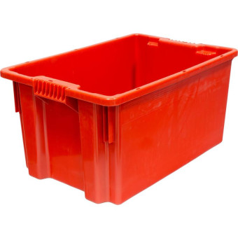 Ящик (лоток) универсальный из ПНД 600х400х300 мм красный