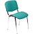 Стул офисный Easy Chair Изо зелёный ткань металл хромированный (550731)