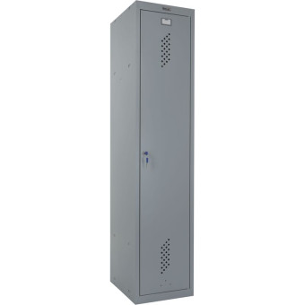 Шкаф для для одежды металлический Практик ML/LS-11-40D (серый, 400х500х1830 мм)