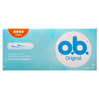 Тампоны O.B. Original Super (16 штук в упаковке)