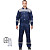 Костюм рабочий летний мужской л20-КПК с СОП синий/серый (размер 64-66, рост 194-200 см)