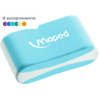 Ластик Maped Essentials Soft из натурального каучука прямоугольный 21x33x10 мм (112921)