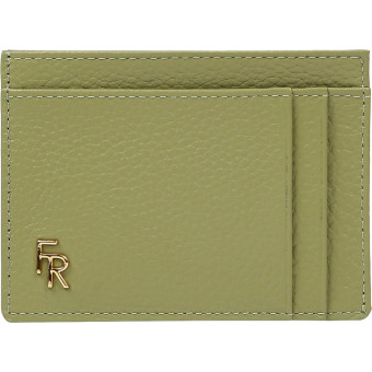 Картхолдер Fabretti натуральная кожа на 7 карт зеленый