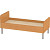 Кровать детская М-90-1 (бук, 1436х649х604 мм)