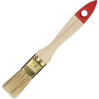 Кисть малярная плоская Зубр Универсал-Оптима из натуральной щетины 25 мм (01099-025-Z01)