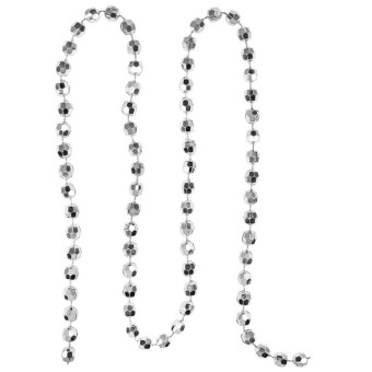 Новогоднее украшение Miland Торжество 0.8 см серебряные