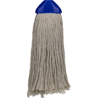 Насадка МОП веревочная Mega Люкс хлопок 24.5 см белая