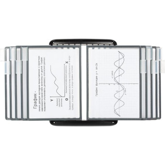 Демосистема настенная А4 10 панелей черного цвета Promega office