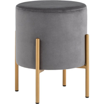 Пуф Кейси серый (ткань, 350x350x410 мм)