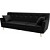 Диван трёхместный Horeca Брайтон 3 чёрный экокожа