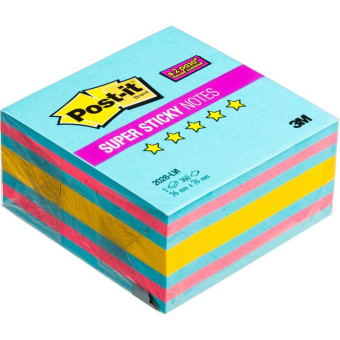 Стикеры Post-it Super Sticky Love is? 76x76 мм неоновые 3 цвета (1 блок, 360 листов)