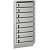 Ящик почтовый Klesto 8-секционный (серый, 395х120х890 мм)