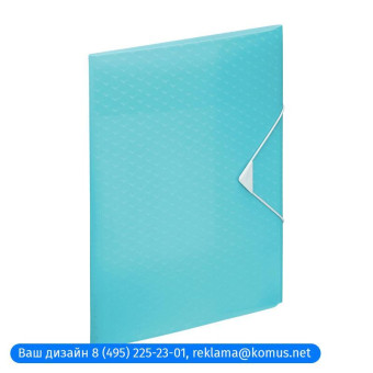 Папка на резинке Esselte Colour'Ice А4 8 мм пластиковая до 150 листов синяя (толщина обложки 0.5 мм)
