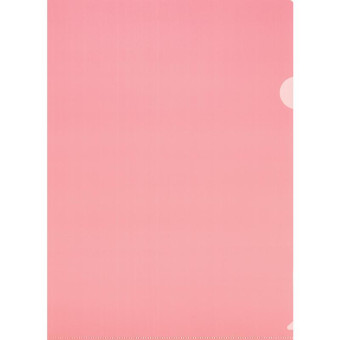 Папка-уголок Attache Economy A4 пластиковая 100 мкм красная (10 штук в упаковке)