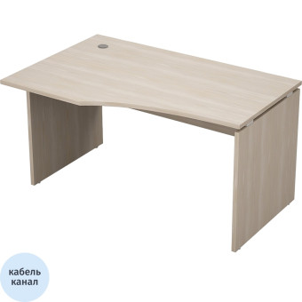 Стол эргономичный Avance 6С.022 левый (шамони светлый, 1400х900х750 мм)