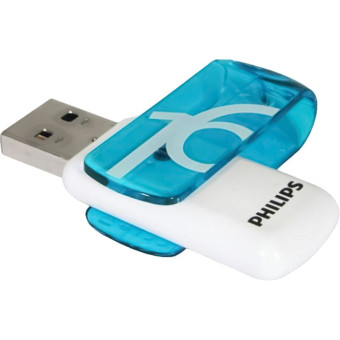 Флешка USB 2.0 16 ГБ Philips VIVID 2.0 (FM16FD05B/97) Флешка USB 2.0 16 ГБ Philips VIVID 2.0 (FM16FD05B/97)