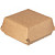 Коробка для бургеров DoEco Eco Burger L 120x120x70 мм крафт (150 штук в упаковке)