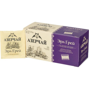 Чай Азерчай Premium Collection черный с бергамотом 25 пакетиков