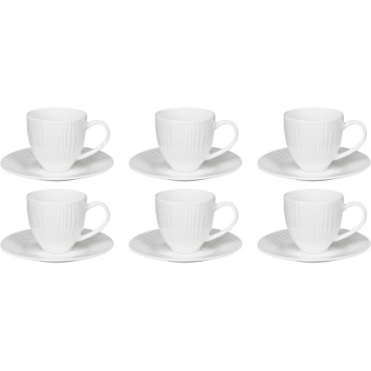 Чайная пара Sam&Squito Tiffany фарфоровая 210 мл (6 штук в  упаковке)