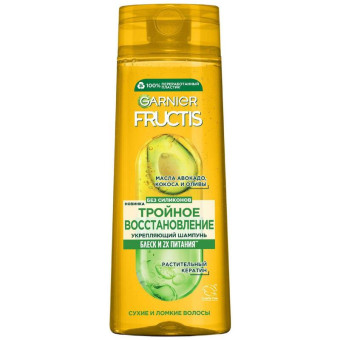 Шампунь Garnier Fructis Тройное Восстановление для поврежденных волос 400 мл