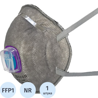 Респиратор PHSV 2011OG противоаэрозольный с угольным фильтром и с  клапаном FFP1